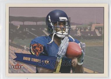 2001 Fleer Tradition Glossy - Rookie Stickers #404 - David Terrell /699