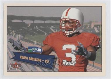 2001 Fleer Tradition Glossy - Rookie Stickers #407 - Koren Robinson /699