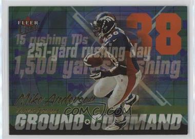 2001 Fleer Ultra - Ground Command - Gold Medallion #5 GC - Mike Anderson /250