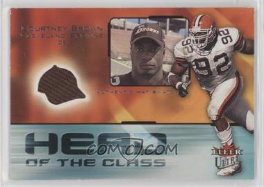 2001 Fleer Ultra - Head of the Class - Player-Worn Hat #_COBR - Courtney Brown /100 [EX to NM]