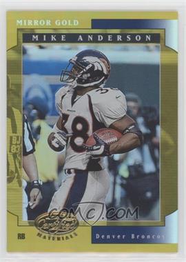 2001 Leaf Certified Materials - [Base] - Mirror Gold #66 - Mike Anderson /25