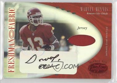 2001 Leaf Certified Materials - [Base] - Mirror Red #121 - Freshman Fabric - Marvin Minnis /150