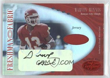 2001 Leaf Certified Materials - [Base] - Mirror Red #121 - Freshman Fabric - Marvin Minnis /150