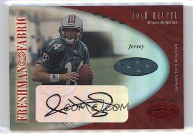 2001 Leaf Certified Materials - [Base] - Mirror Red #122 - Freshman Fabric - Josh Heupel /150 [EX to NM]