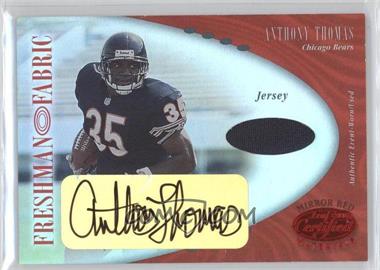 2001 Leaf Certified Materials - [Base] - Mirror Red #123 - Freshman Fabric - Anthony Thomas /150