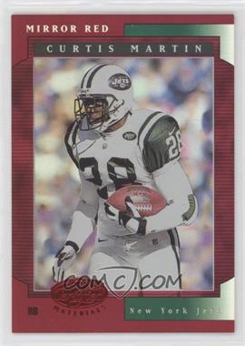 2001 Leaf Certified Materials - [Base] - Mirror Red #18 - Curtis Martin /75