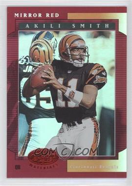 2001 Leaf Certified Materials - [Base] - Mirror Red #3 - Akili Smith /75