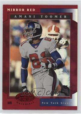 2001 Leaf Certified Materials - [Base] - Mirror Red #4 - Amani Toomer /75