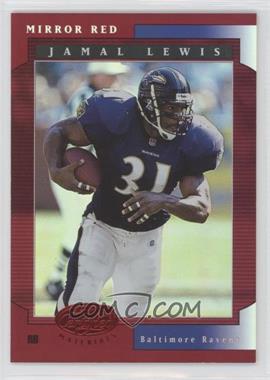 2001 Leaf Certified Materials - [Base] - Mirror Red #41 - Jamal Lewis /75 [EX to NM]