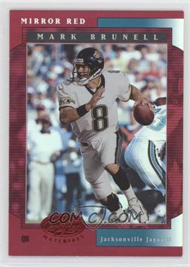 2001 Leaf Certified Materials - [Base] - Mirror Red #61 - Mark Brunell /75 [EX to NM]