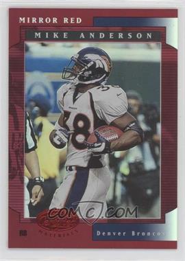 2001 Leaf Certified Materials - [Base] - Mirror Red #66 - Mike Anderson /75