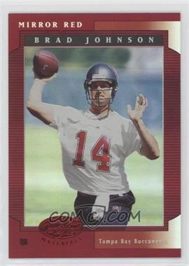 2001 Leaf Certified Materials - [Base] - Mirror Red #7 - Brad Johnson /75