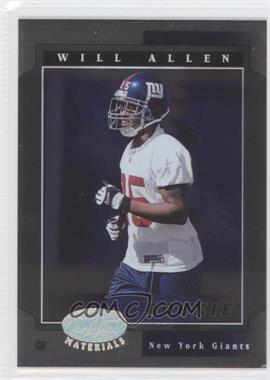 2001 Leaf Certified Materials - [Base] #110 - Will Allen /400