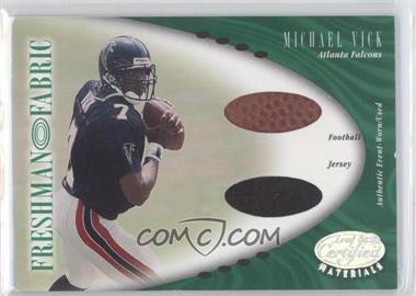 2001 Leaf Certified Materials - [Base] #133 - Freshman Fabric - Michael Vick /400