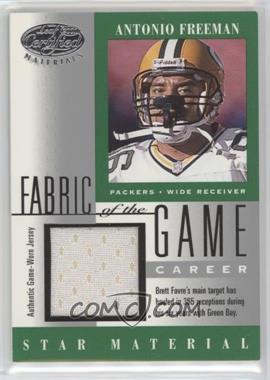 2001 Leaf Certified Materials - Fabric of the Game - Career #FG-71 - Antonio Freeman /365