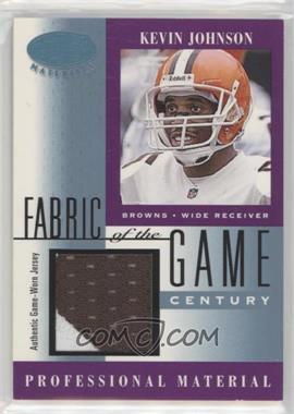 2001 Leaf Certified Materials - Fabric of the Game - Century #FG-130 - Kevin Johnson /21