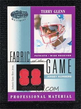 2001 Leaf Certified Materials - Fabric of the Game - Jersey Numbers #FG-141 - Terry Glenn /86