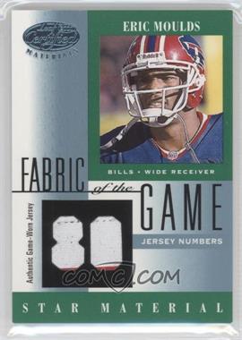 2001 Leaf Certified Materials - Fabric of the Game - Jersey Numbers #FG-83 - Eric Moulds /80