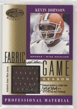 2001 Leaf Certified Materials - Fabric of the Game - Season #FG-130 - Kevin Johnson /79
