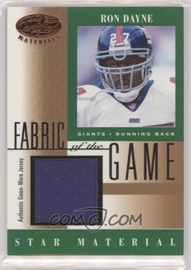 2001 Leaf Certified Materials - Fabric of the Game #FG-101 - Ron Dayne