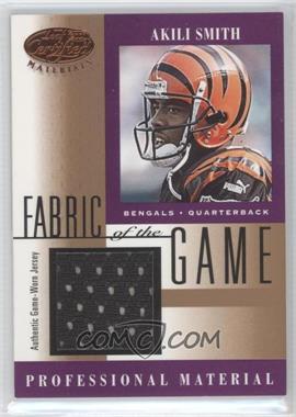 2001 Leaf Certified Materials - Fabric of the Game #FG-111 - Akili Smith