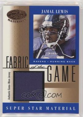 2001 Leaf Certified Materials - Fabric of the Game #FG-55 - Jamal Lewis