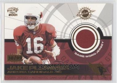 2001 Pacific - Game-Used Gear #2 - Jake Plummer /99