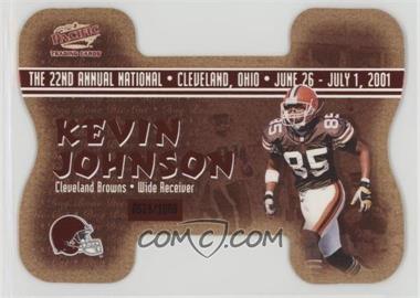 2001 Pacific Crown Royale - National Convention Cleveland Dog Bone Die-Cut #8 - Kevin Johnson, David Terrell /1000