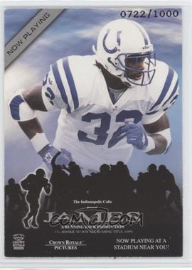 2001 Pacific Crown Royale - Now Playing #7 - Edgerrin James /1000