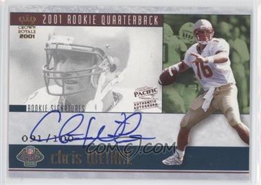 2001 Pacific Crown Royale - Rookie Signatures #35 - Chris Weinke /100