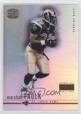 2001 Pacific Dynagon - [Base] - Premiere Date Missing Serial Number #77 - Marshall Faulk