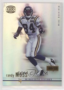 2001 Pacific Dynagon - [Base] - Premiere Date #53 - Randy Moss /135