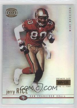 2001 Pacific Dynagon - [Base] - Premiere Date #85 - Jerry Rice /135