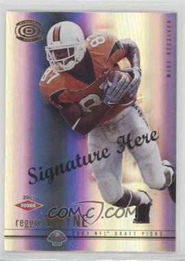 2001 Pacific Dynagon - [Base] - Promo Signature Here #126 - Reggie Wayne