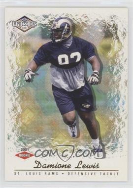 2001 Pacific Impressions - [Base] - Red Back #199 - Damione Lewis /280