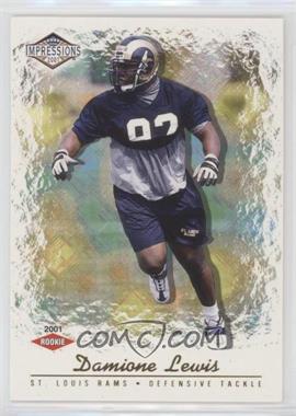 2001 Pacific Impressions - [Base] - Red Back #199 - Damione Lewis /280