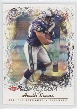 2001 Pacific Impressions - [Base] - Red Back #209 - Heath Evans /280