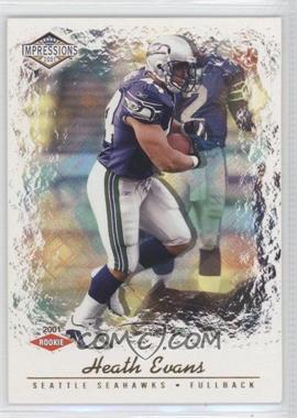 2001 Pacific Impressions - [Base] - Red Back #209 - Heath Evans /280