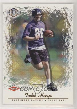 2001 Pacific Impressions - [Base] - Retail Blue Back #152 - Todd Heap