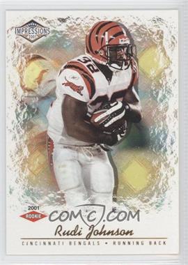 2001 Pacific Impressions - [Base] - Retail Blue Back #164 - Rudi Johnson