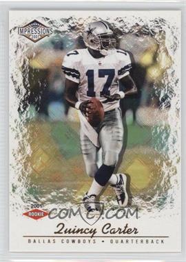 2001 Pacific Impressions - [Base] - Retail Blue Back #168 - Quincy Carter