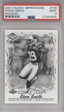 2001 Pacific Impressions - [Base] - Shadow #158 - Steve Smith /25 [PSA 9 MINT]
