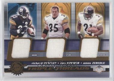 2001 Pacific Impressions - Triple Threads #7 - Richard Huntley, Dan Kreider, Amos Zereoue