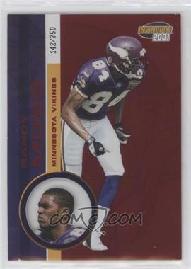 2001 Pacific Invincible - [Base] - Red #133 - Randy Moss /750
