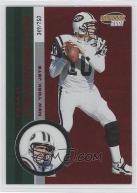 2001 Pacific Invincible - [Base] - Red #170 - Chad Pennington /750