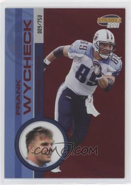 2001 Pacific Invincible - [Base] - Red #244 - Frank Wycheck /750