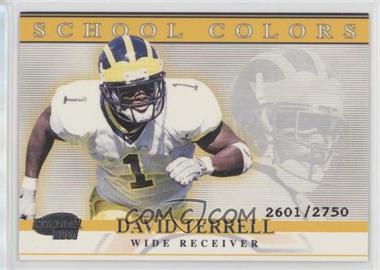 2001 Pacific Invincible - School Colors #21 - David Terrell /2750