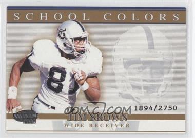 2001 Pacific Invincible - School Colors #31 - Tim Brown /2750