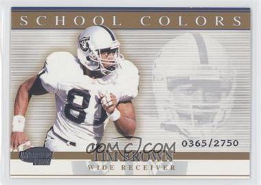 2001 Pacific Invincible - School Colors #31 - Tim Brown /2750