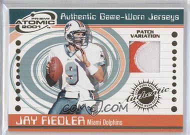 2001 Pacific Prism Atomic - Authentic Game-Worn Jerseys - Patch #41 - Jay Fiedler